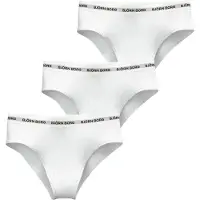 Björn Borg Logo Highwaist Brief 3p, Svart