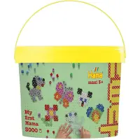 Hama Maxi Perler - 3000 stk. + 4 Perleplater - Flerfarget - - OneSize - Perler