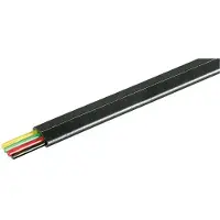 Deltaco Telephone Cable - Samlet kabel - 100 m - svart