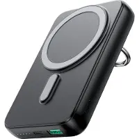 JOYROOM Trådløs powerbank 10000mAh JR-W050 20W MagSafe med ring og stativ - svart