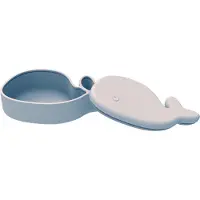 Filibabba Snackbox - Silikon - Hvalen Christian - 1,29 L - Pear - - OneSize - Matboks