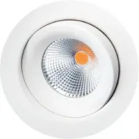 SG ARMATUREN Junistar Eco utendørs downlight 580 lm 7 W 2700K, hvit
