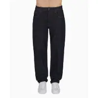 Armani Exchange for man. XM000075AF12284MB001 Loose-fitting, tapered navy jeans (38), Casual, Cotton, Denim