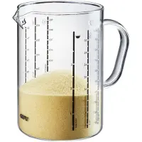 GEFU METI, 1 l, ml, oz, Borosilikatglass, Gjennomsiktig, 115 mm, 150 mm