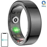 COLMI R02 Vanntett Smart Ring - Dansk, svensk, engelsk språk - Størrelse: 11/20.3mm - Svart