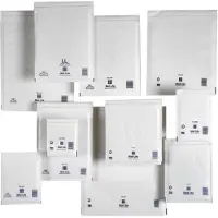 Sealed Air Boblekonvolutt Mail Lite Tuff 350x470 mm hvit, 50 stk.