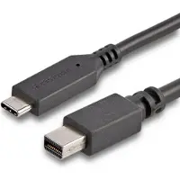 StarTech.com 1.8m / 6 ft USB-C to Mini DisplayPort Cable - 4K 60Hz - Black - external video adapter - STM32F072CBU6 - black