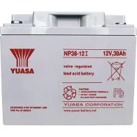 Yuasa NP38-12, Forseglet blysyre (VRLA), 12 V, Hvit, 38000 mAh, 14,2 kg