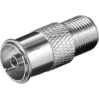 Pro F-adapter: F female > Coaxial female