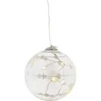 Sirius Home Sweet Christmas Ball, Light decoration figure, Transparent, Glass, 5 bulb(s), LED, Battery