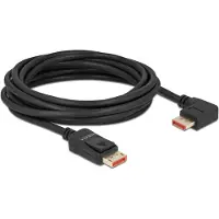 DeLOCK - DisplayPort-kabel - DisplayPort (hann) rett til DisplayPort (hann) høyrevinklet - DisplayPort 1.4 - 5 m - 8 K 60 Hz (7680 x 4320) støtte - svart