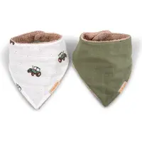 Filibabba Bandana bib 2-pack - Tractor