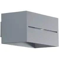 Sollux Vegglampe Aceline, grå, bredde 20 cm, opp/ned
