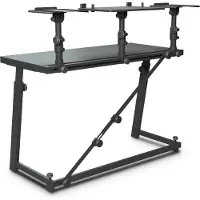 Gravity FDJT01 DJ Desk with Speaker and Laptop Trays