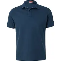 Superdry for man. M1110440A Essential navy knitted polo shirt (S), Casual, Cotton, Short sleeve