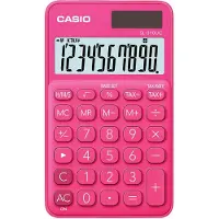 Casio SL-310UC - Lommekalkulator - 10 sifre - solpanel, batteri - rød