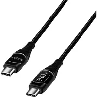 Logilink CU0181, 1 m, USB C, USB C, USB 2.0, 0,48 Gbit/s, Sort