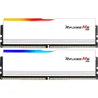 G.Skill Ripjaws M5 RGB - DDR5 - sett - 32 GB: 2 x 16 GB - DIMM 288-pin - 5200 MT/s / PC5-41600 - CL40 - 1.10 V - ikke-bufret - ikke-ECC - matt hvit