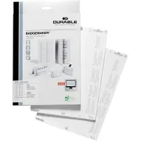 Durable BADGEMAKER, Hvit, A4, 6,5 cm, 3 cm, 360 stykker, 18 stykker