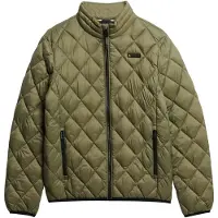 Superdry for man. M5012145A Quilted Diamond Jacket green (XL), Casual, Nylon