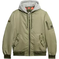 Superdry for man. M5012080A Military MA1 green bomber jacket (XXL), Casual, Nylon