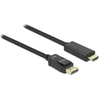 DeLOCK -kabel DisplayPort 1.1 hann til høyhastighets HDMI-A hann, passiv, 5 m