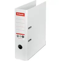 Esselte - Hevarmbuefil - bokryggbredde: 75 mm - for A4 (210 x 297 mm) - kapasitet: 500 ark - hvit