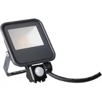Kanlux S.A. Kanlux utendørs LED-spotlight iQ 10W nøytral IP44 med bevegelsessensor 33885