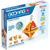 Geomag Magnetsett - Classic Panels Resirkulert - 35 Deler - - OneSize - Magnetisk leketøy