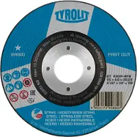 Tyrolit BASIC FASTCUT skrubskive 125x6x22,23 A30P-BFB stål/rustfrit - (10 stk.)