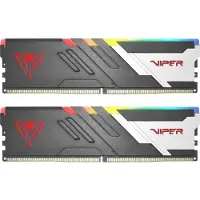 Patriot Memory Patriot Viper Venom RGB DDR5 series - DDR5 - sett - 32 GB: 2 x 16 GB - DIMM 288-pin - 6000 MT/s / PC5-48000 - CL36 - 1.25 V - ikke-bufret - on-die ECC - sølv, matt svart