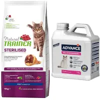 Trainer Natural Cat 1 kg på kjøpet! 10 kg Natural Trainer Sterilised - Rå skinke