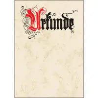 Sigel Design Paper Urkunde Kalligrafi - Motiv-Papier - A4 (210 x 297 mm) - 185 g/m2 - 12 Blatt (DP548)