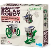4M 3-i-1 Vitenskap Mini Solar Robotfigur
