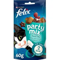Purina Felix Party Mix Ocean 60g Mellommåltid 8 Enheter