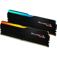 G.Skill Ripjaws M5 Neo RGB - DDR5 - sett - 32 GB: 2 x 16 GB - DIMM 288-pin - 6000 MT/s / PC5-48000 - CL36 - 1.35 V - ikke-bufret - on-die ECC - matt svart