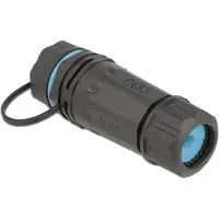 DeLOCK - Nettverkkopler - RJ-45 (hunn) til RJ-45 (hunn) - STP - CAT 6a - svart, blå