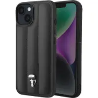Karl Lagerfeld Puffy Ikonik Pin-etui for iPhone 14 Plus - Svart
