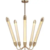 UMAGE hengelampe Lemon Squeeze lang, messing, Ø 85,6 cm