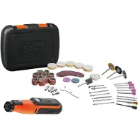 Black & Decker BLACK+DECKER BCRT8IK-XJ rotasjonsverktøy 8 V 5 hastigheter, 52 tilbehørsdeler