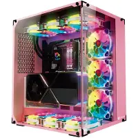 Talius Cronos Orchid Rgb Crystal Pc-tårnkasse