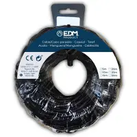 EDM Rull Med Flettet Tekstilkabel 2x1.5 Mm 25 M
