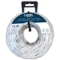 EDM Rull Med Flettet Tekstilkabel 3x1.5 Mm 25 M