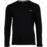 BOSS for man. 50535870 Waffle T-shirt black (S), Homewear, Cotton, Long sleeve