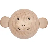 OYOY Knagg - 4,5x7x6 cm - Mini - Ape - Nature - - OneSize - Knagg