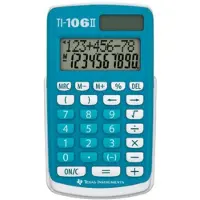 Texas Instruments TI-106 II - Lommekalkulator - 10 sifre - solpanel, batteri