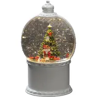 Konstsmide 4301-200 LED-Laterne Julelandskab Varmhvid LED (RGB) Hvid Fyldt med vand, Timer