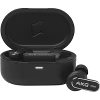 AKG N5 Hybrid - True wireless-hodetelefoner med mikrofon - i øret - Bluetooth / 2,4 GHz radiofrekvens - aktiv støydemping - svart
