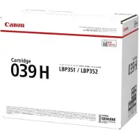 Canon 039 H - Svart - original - tonerpatron - for imageCLASS LBP351dn, LBP351x, LBP352dn, LBP352x; i-SENSYS LBP351x, LBP352x; Satera LBP351i