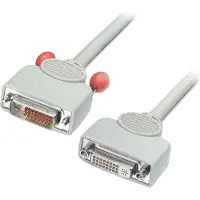 Lindy DVI-D/DVI-D 0.5m, 0,5 m, DVI-D, DVI-D, Hankjønn, Hunkjønn, Grå